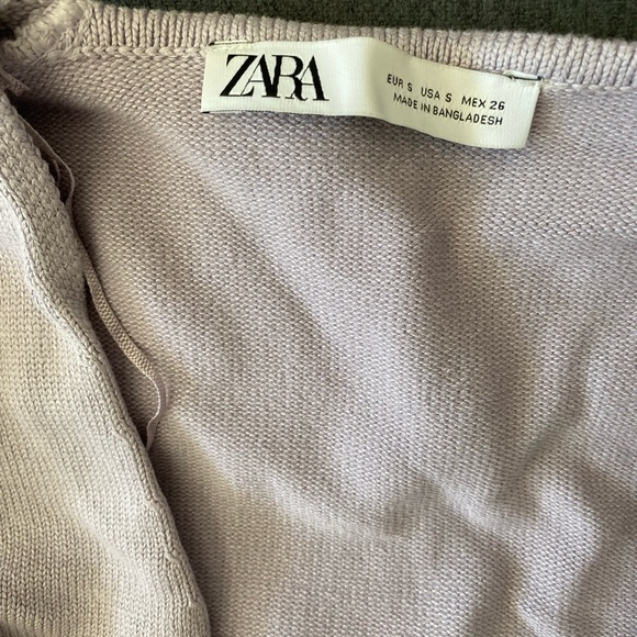 Zara NEW knit cardigan lavender - Picture 2 of 3